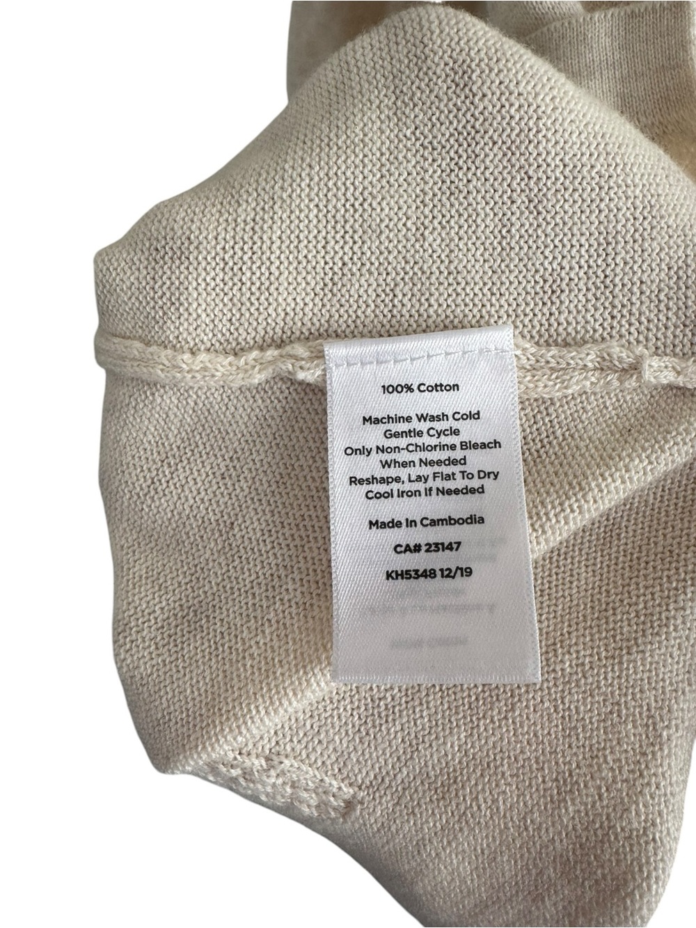 Talbots‎ Seashell Embroidered Cotton Tunic Cream Large - Picture 8 of 9